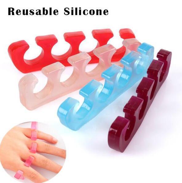 Finger Spacer and Toe Separators in Soft Pink Silicone (1 Pair Bag)