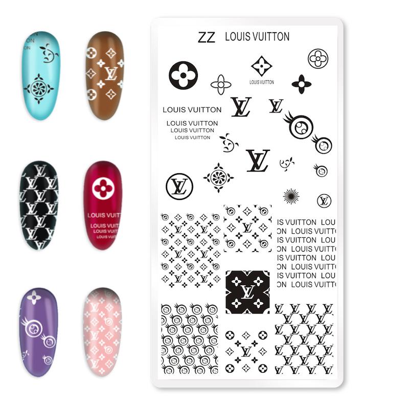 Chanel No.4  Stamping plates, Nail stamping plates, Louis vuitton