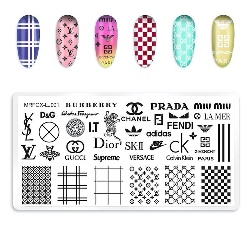 chanel nail stamping plate