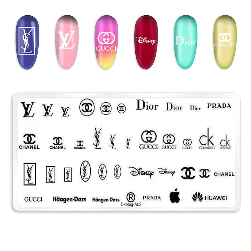 Buy Nail Art Stamping Plate - Designer Brands - MyDeal