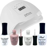 SINA Gel Polish French Kit + Nail Lamp LED X5PLUS 80W