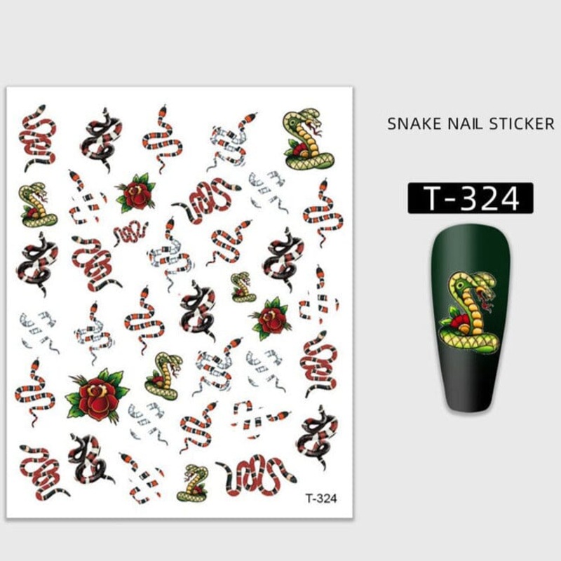 Buy Snakes Nail Art Stickers MyDeal