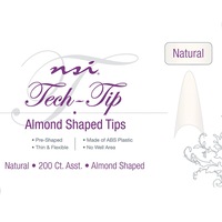TECH-TIP Almond Natural Nail Tips Tray 200ct