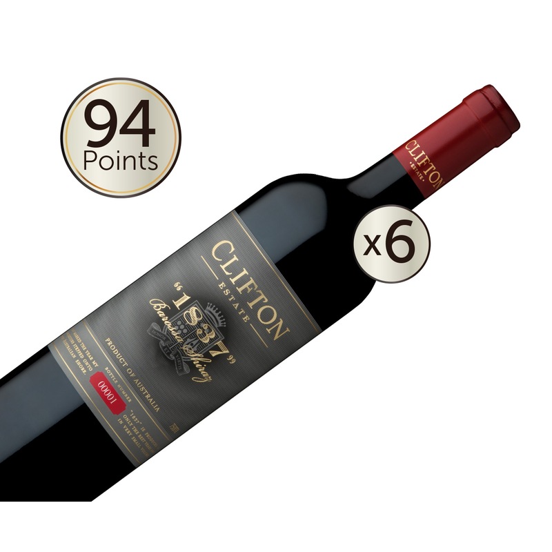 Buy Clifton Estate 1837 Barossa Shiraz 2018 6pack MyDeal