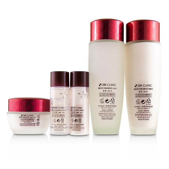 3W CLINIC - 3W Clinic Collagen Skin Care Set: Softener 150ml + Emulsion ...