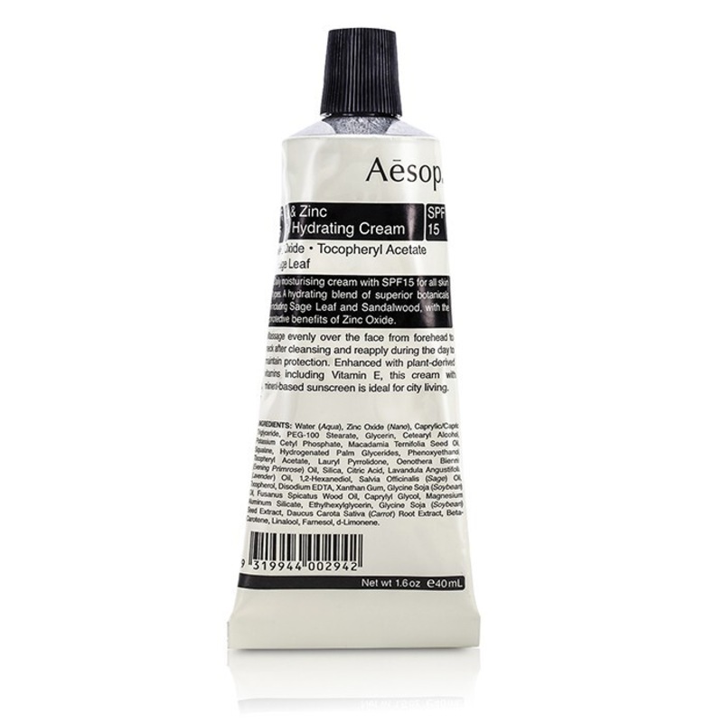 Buy AESOP Sage & Zinc Facial Hydrating Cream SPF15 MyDeal