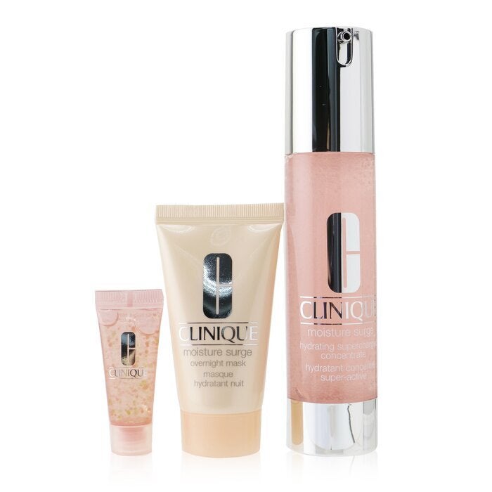 CLINIQUE - Skincare Specialists Supercharged Hydration Set: Moisture Surge Concentrate 48ml+ Overnight Mask 30ml+ Eye 96-Hr 5ml