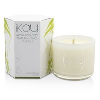 IKOU - Eco-Luxury Aromacology Natural Wax Candle Glass - Calm (Lemongrass & Lime) 