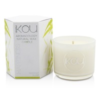 IKOU - Eco-Luxury Aromacology Natural Wax Candle Glass - Happiness (Coconut & Lime)