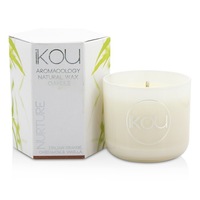 IKOU - Eco-Luxury Aromacology Natural Wax Candle Glass - Nurture (Italian Orange Cardamom & Vanilla)