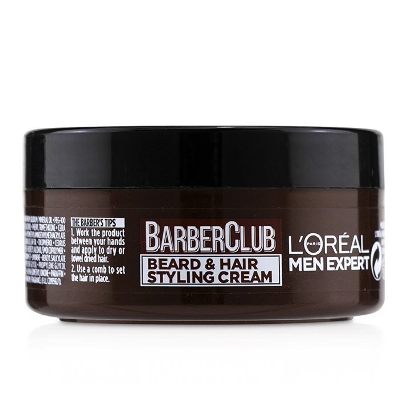 Buy L'OREAL Men Expert Barber Club Beard & Hair Styling Cream MyDeal