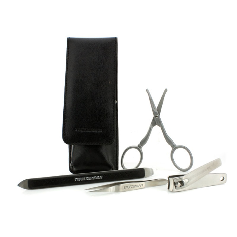 Buy TWEEZERMAN Essential Grooming Kit Fingernail Clipper + Facial