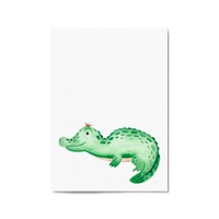Cute Cartoon Crocodile Boys Bedroom Wall Art