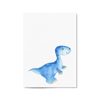 Cute Cartoon Dinosaur Boys Bedroom Wall Art #2