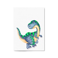 Cute Cartoon Dinosaur Boys Bedroom Wall Art #4