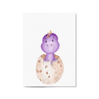 Cute Cartoon Dinosaur Boys Bedroom Wall Art #8