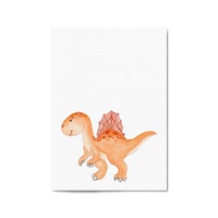Cute Cartoon Dinosaur Boys Bedroom Wall Art #9
