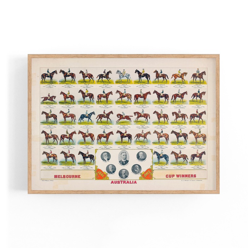 Buy Melbourne Cup Winners (18611902) Wall Art MyDeal