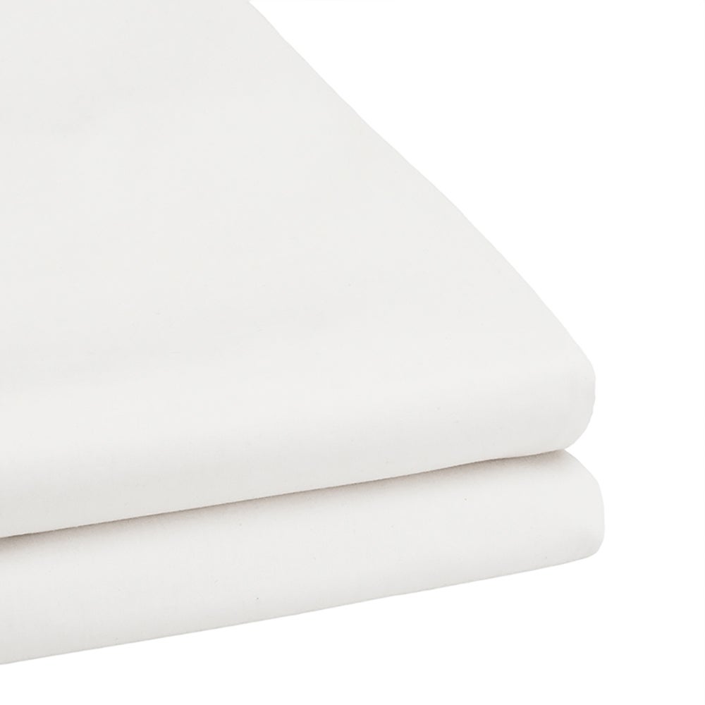 TRUFit Wide Elastic Fitted Sheet - White