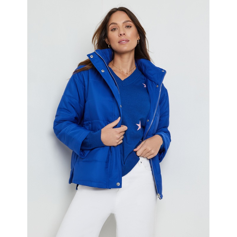 Buy KATIES Womens Jacket Curved Split Hem Puffer Jacket MyDeal