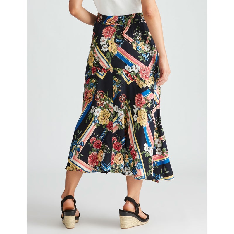 Buy KATIES - Womens Skirts - Woven Midi Hanky Hem Skirt - MyDeal