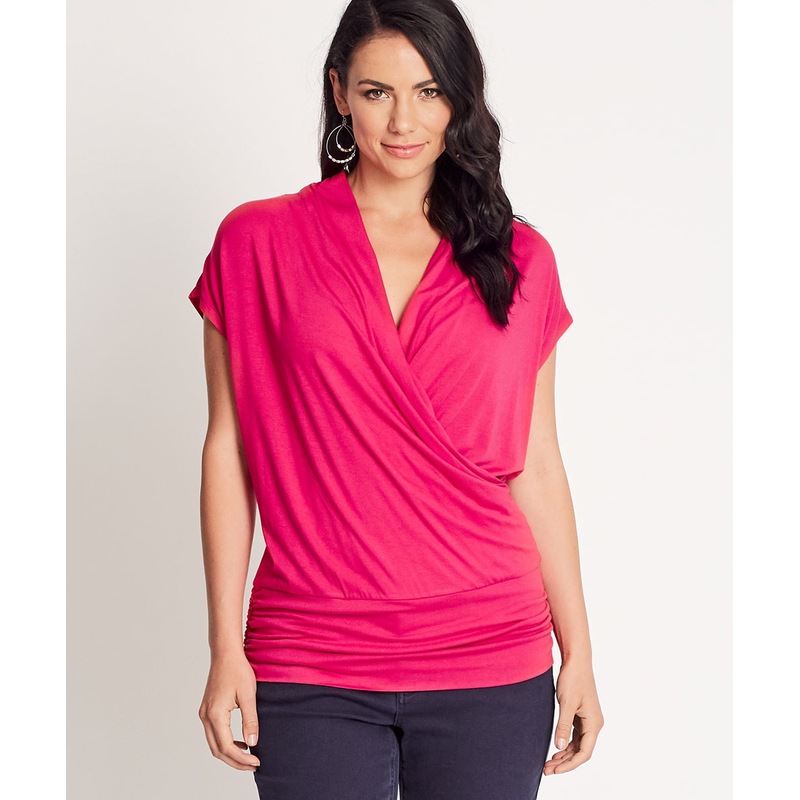Buy KATIES Womens Tops Front Wrap Top MyDeal