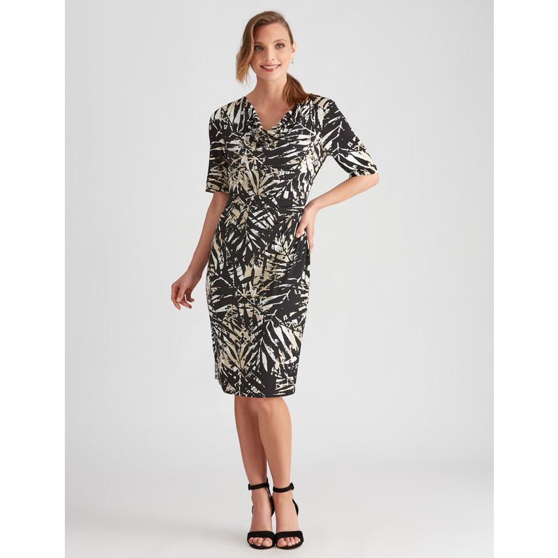 Buy Liz Jordan - Cowl Neck Dress - MyDeal