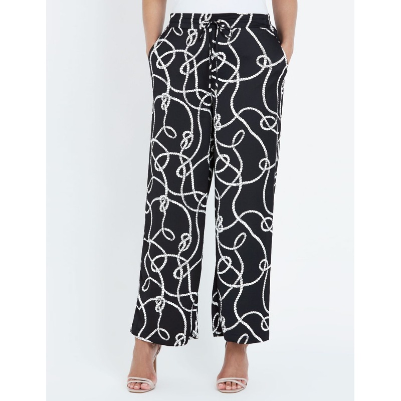 Buy Liz Jordan Womens Pants Wide Leg Rope Print Pant MyDeal