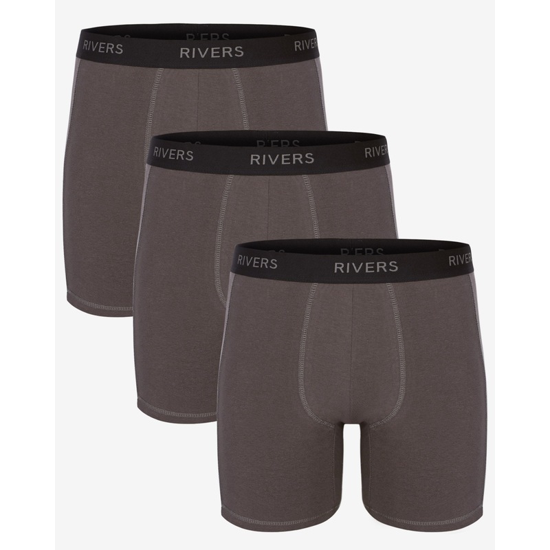 Buy Mens Rivers 3 Pack Long Boxer Underwear Boxers Clothing Underwear