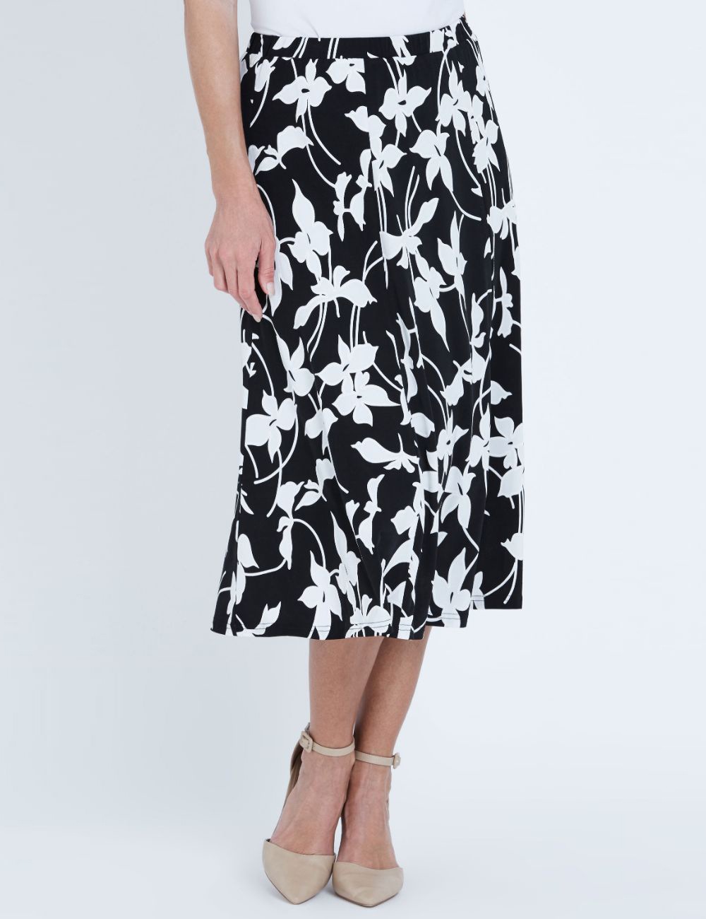 Buy Noni B - Womens Skirts - Midi - Winter - Black - Floral - A Line ...