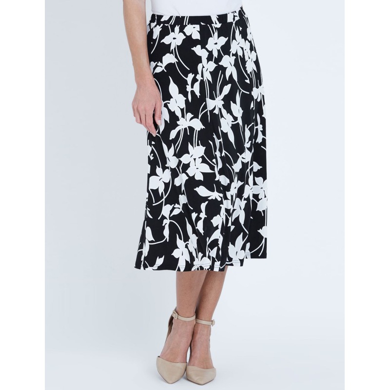 Buy Noni B Womens Skirts Midi Winter Black Floral A Line Fashion Relaxed Fit