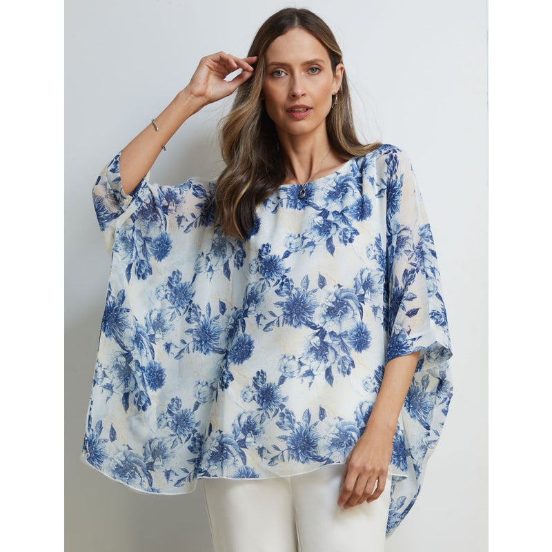 Buy NONI B - Womens Tops - Large Floral Kaftan Top - MyDeal