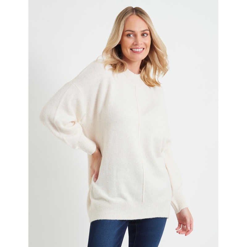 Buy RIVERS Womens Jumper Funnel Neck Seam Jumper MyDeal
