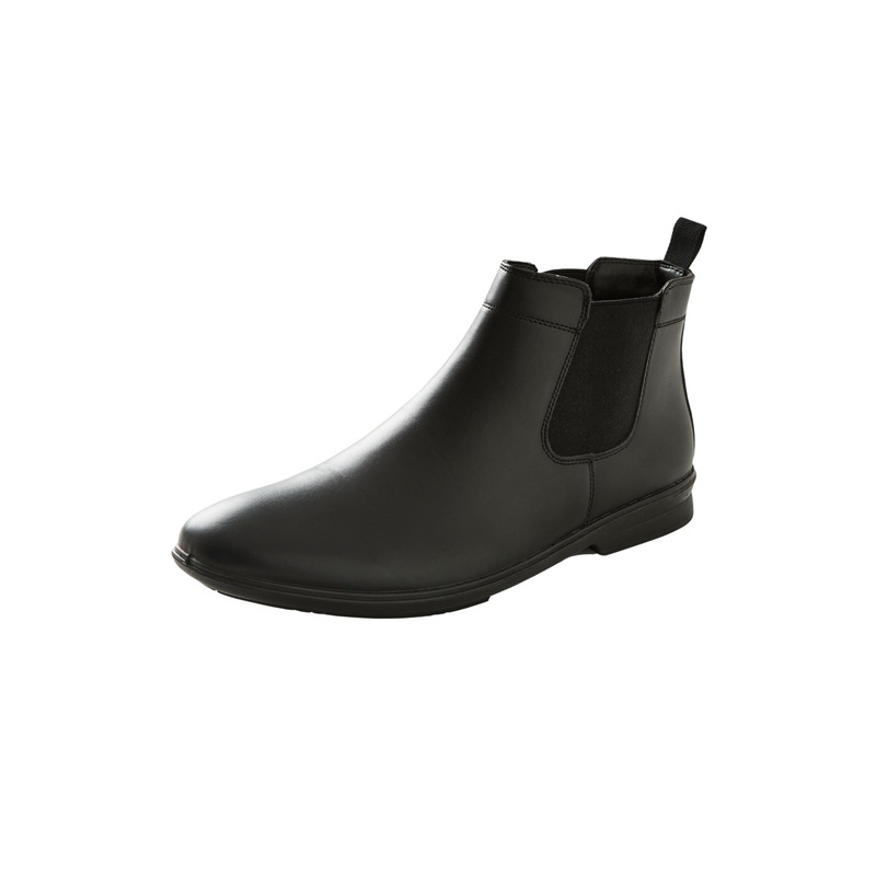 Buy rivers Mens Winter Boots Chelsea Black Casual Shoes Office