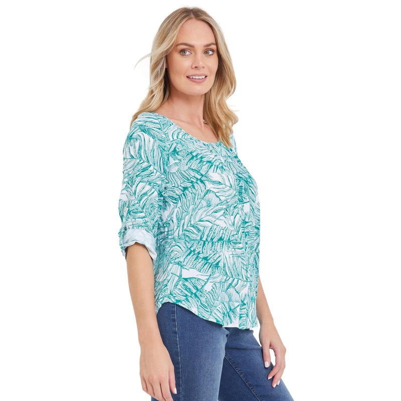 Buy RIVERS Womens Tops 3/4 Sleeve Scoop Neck Blouse MyDeal