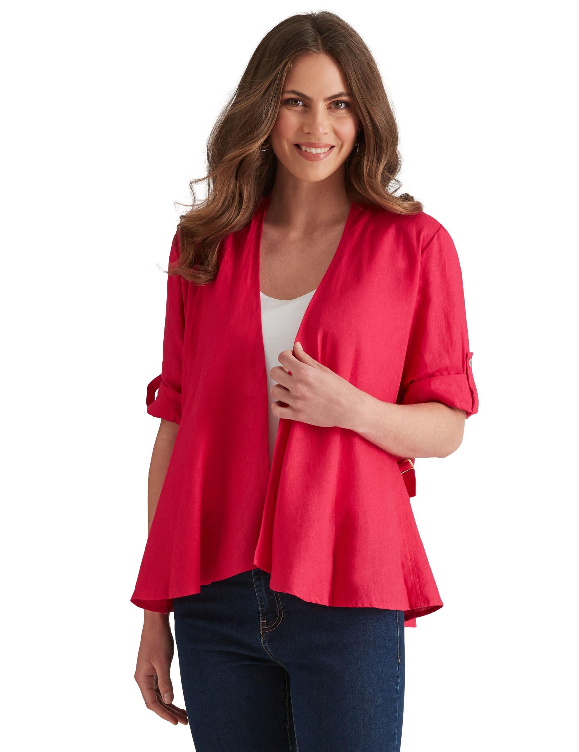 linen waterfall jacket