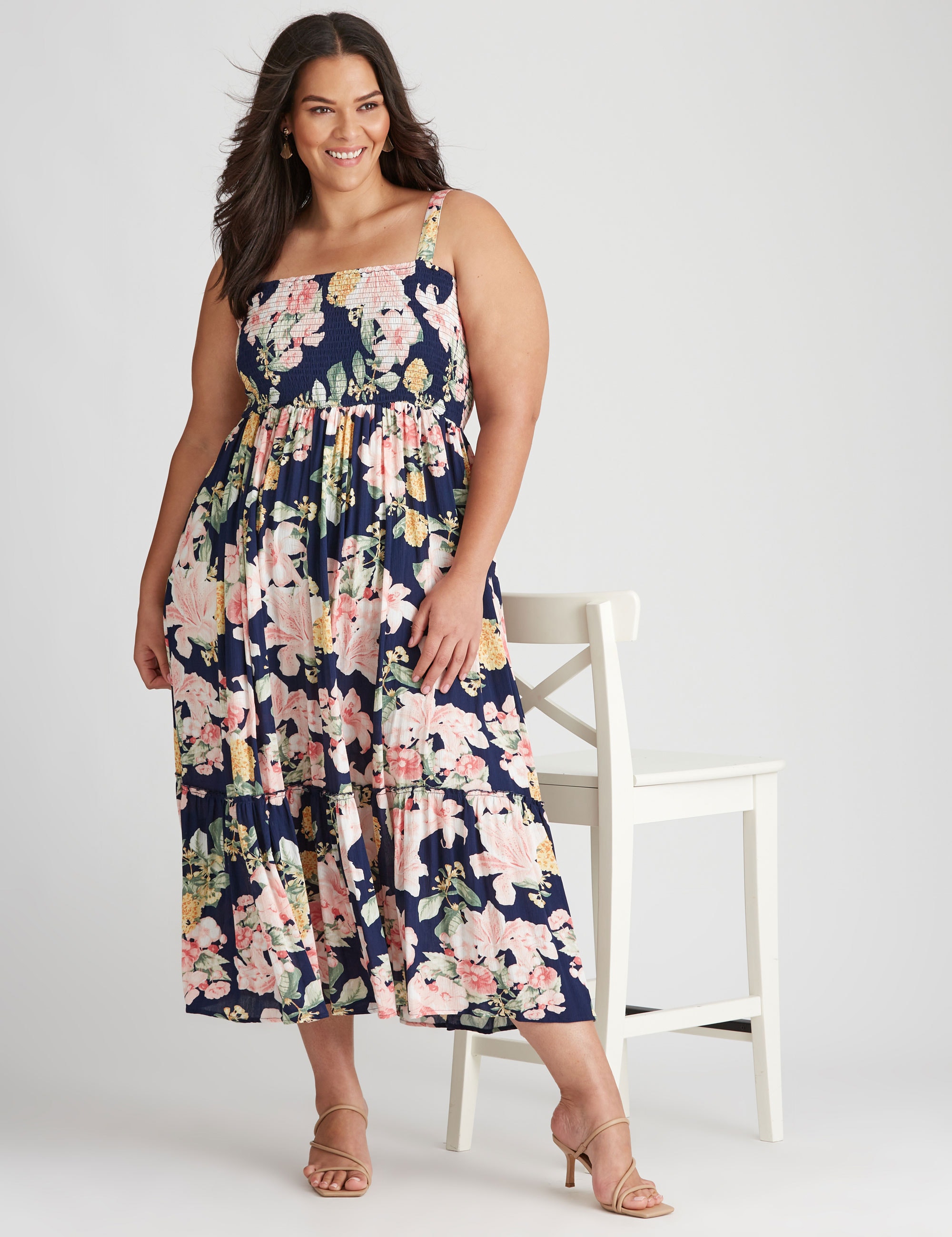 Buy AUTOGRAPH - Plus Size - Womens Dresses - Strappy Woven Ruched