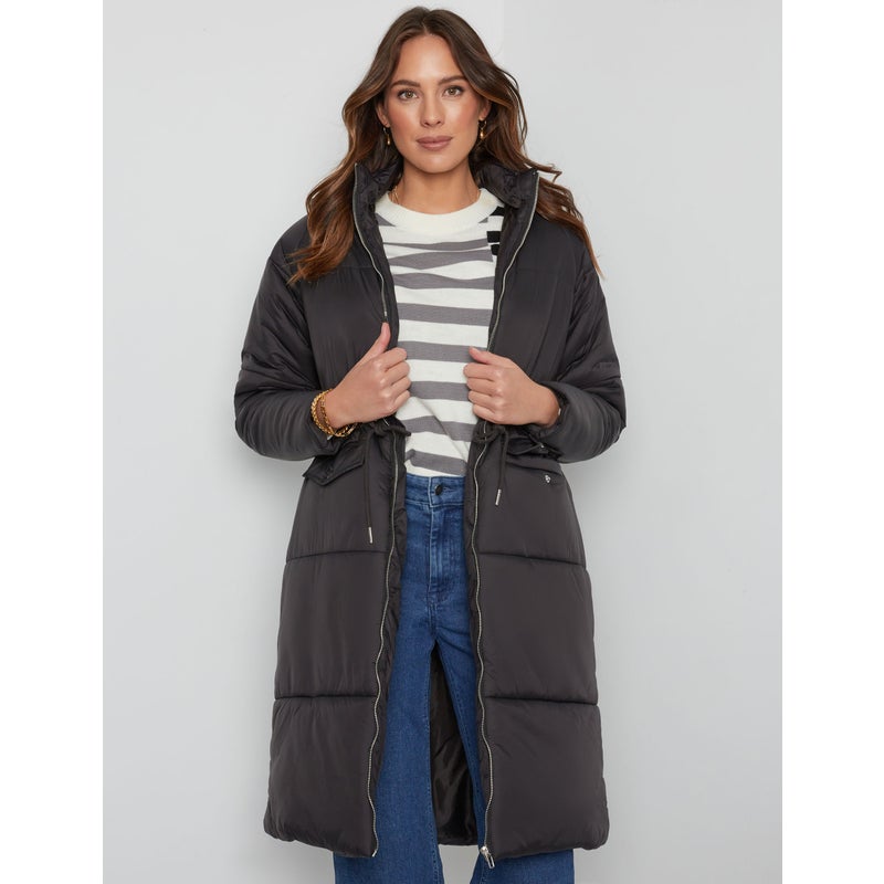 Buy KATIES - Womens Jackets & Vests - Longline Puffer Coat - MyDeal