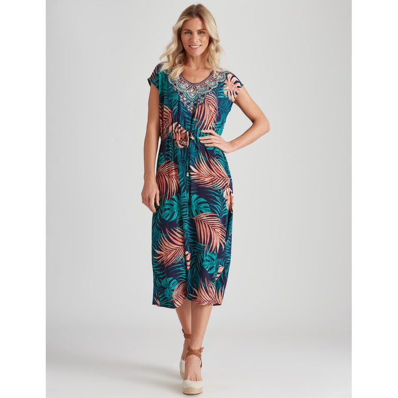 Buy Womens Millers Extended Sleeve Rayon Maxi Dress With Heatseal