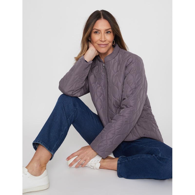 Buy MILLERS Womens Jackets & Vests Long Sleeve Quilted Puffer Jacket MyDeal