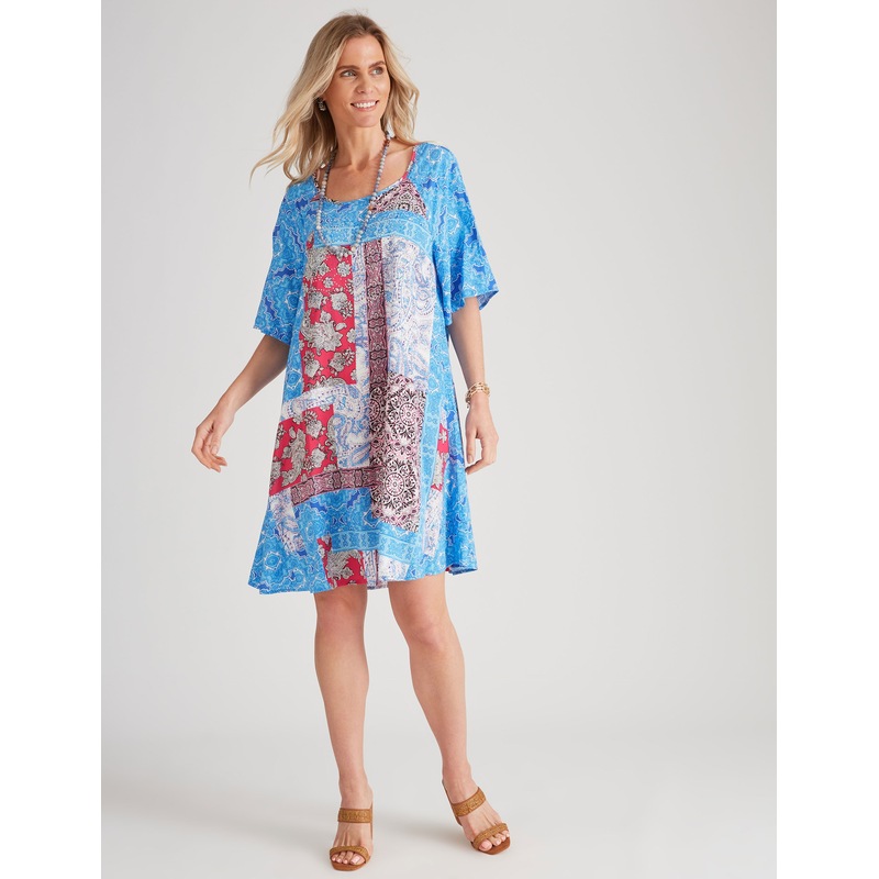 Buy Womens Millers Placement Printed Dress With Heatseal Clothing