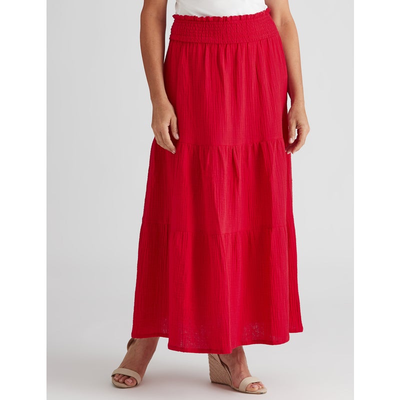Buy Womens Millers Tiered Cheesecloth Maxi Skirt - Clothing Maxi Skirts ...
