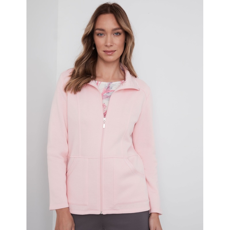 Buy NONI B - Womens Regular Jacket - Pink Winter Coat - Trim Zip ...