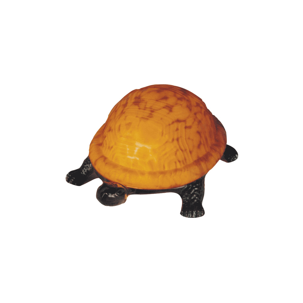 Amber Turtle Tiffany Table Lamp