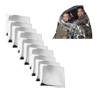 Catzon 10-Pack Emergency Thermal Blankets For Outdoors