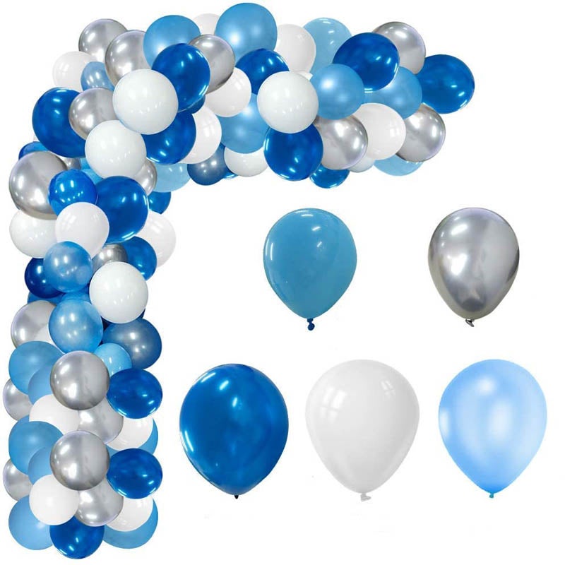Catzon 117 Pcs Blue Balloons Garland Arch Kit For Blue Balloon Decorations