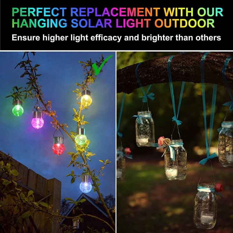 Garden solar on sale lights hanging