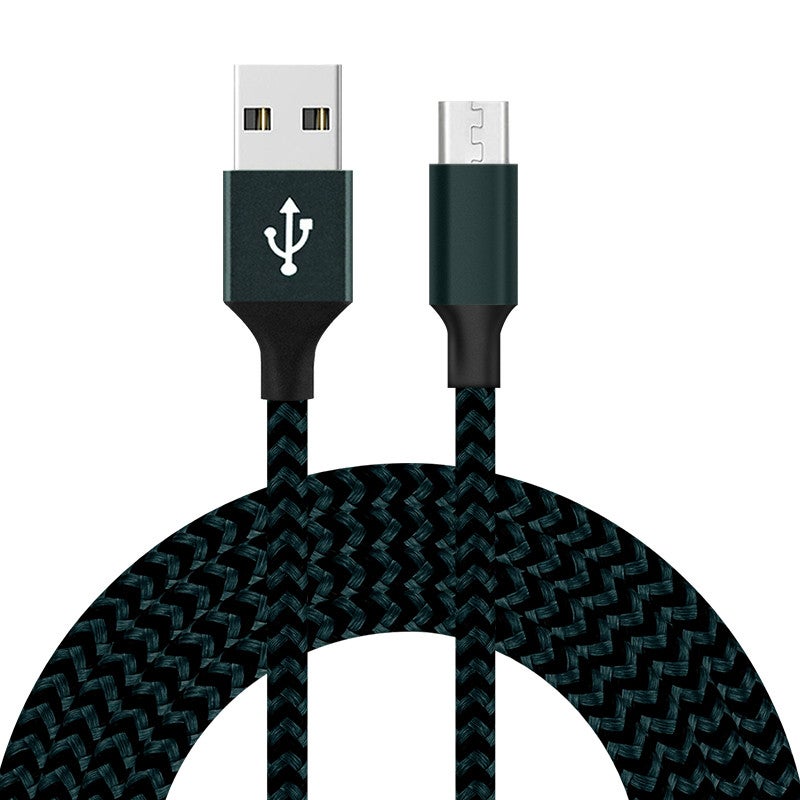 Catzon 1M 2M 3M Several Packs Micro USB Cable Nylon Braided Phone Cable Fast Charger Cable USB Cord -Navy