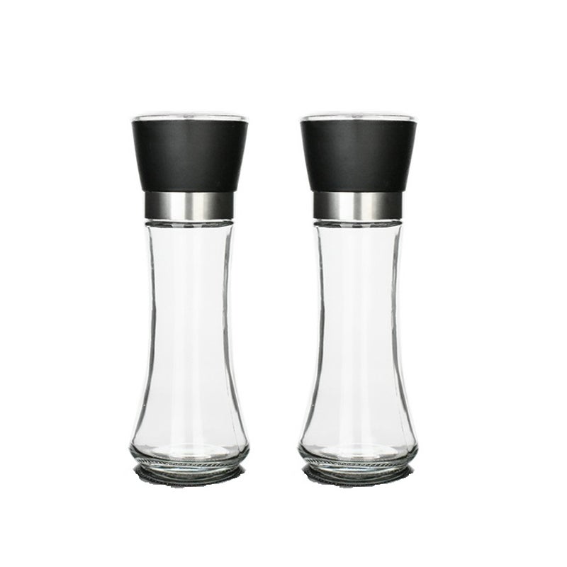 HOME EC Stainless Steel Salt and Pepper Grinder Set, Adjustable Salt  Grinder, Pepper Mill W/ Funnel