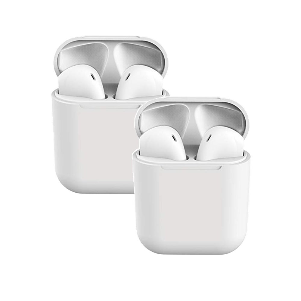 Catzon 2 Packs Wireless Earbuds inPods 12 Touch Control Bluetooth 5.0 Earbuds Earphone with Storage Case-White